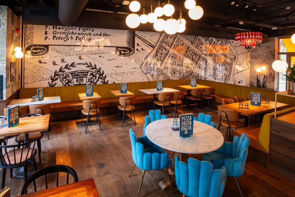 Location Bild: Impressionen vom Untergeschoss Rechts Podest im DONNA - Ristorante Napoletano